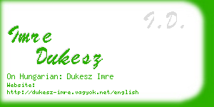 imre dukesz business card